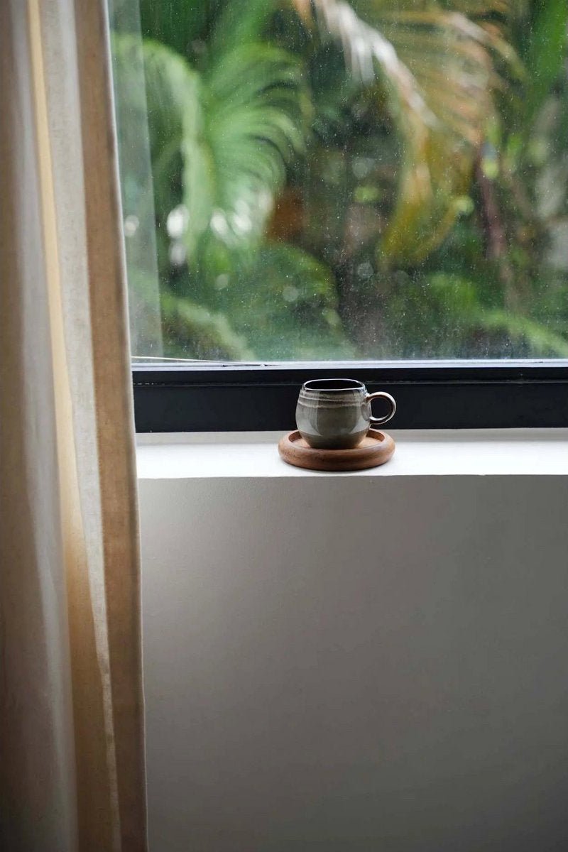 Keramiek Espressomok Steengrijs – Set van 6