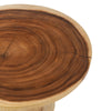 Design Salontafel van Suarhout - Ronde Houten Tafel met Massieve Conevoet - Studio Botanika