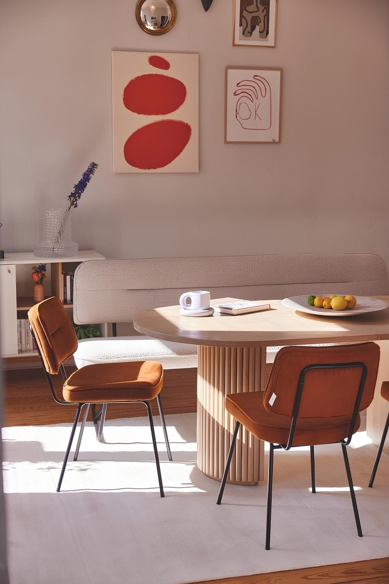 Licht Houten Ovale Eettafel van Mangohout 180 cm - Studio Botanika