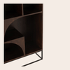 Bruine Houten Kast 168 cm – Duurzaam Mangohout – Japandi & Boho Design
