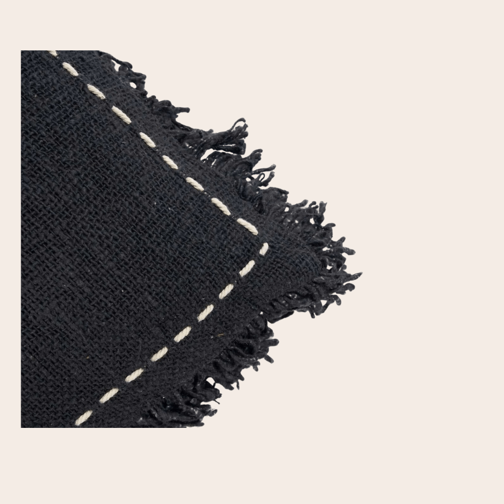 Tribal Kussenhoes Zwart met Wit Patroon – 50x50 cm – Boho Chic Sierkussen