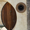 Boho Raffia Macramé wanddecoratie - Zwart Naturel - Studio Botanika