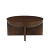 Ronde Bruine Salontafel van Mangohout - Ø90 cm - Studio Botanika