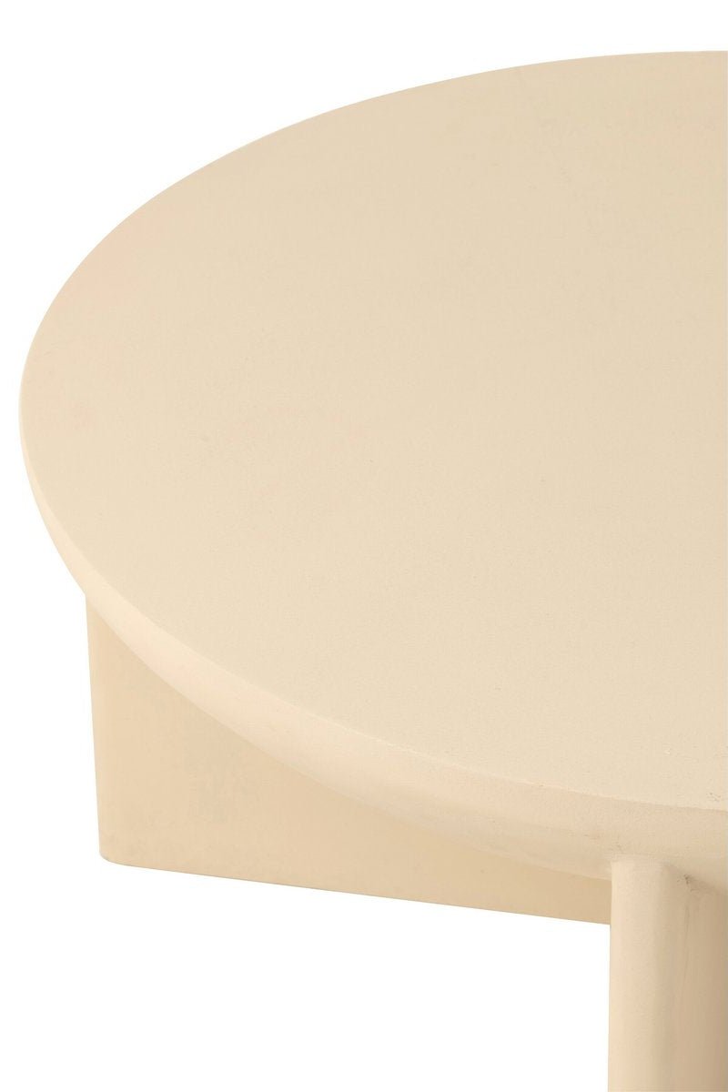 Ronde Witte Salontafel van Mangohout - Ø90cm - Studio Botanika