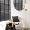 Ronde Salontafel Mangohout Zwart Ø80cm - Japandi Stijl - Studio Botanika
