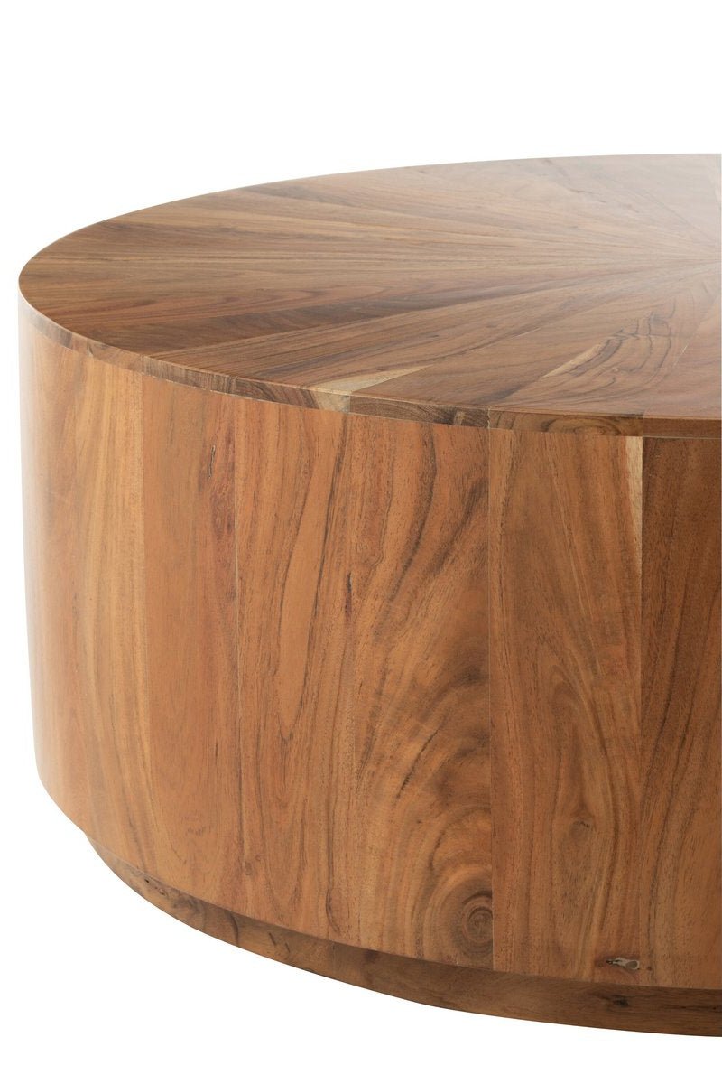 Ronde Salontafel van Warm Hout - 90cm - Studio Botanika