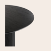 Ronde Eettafel Mangohout Zwart Ø120cm - Japandi Stijl - Studio Botanika