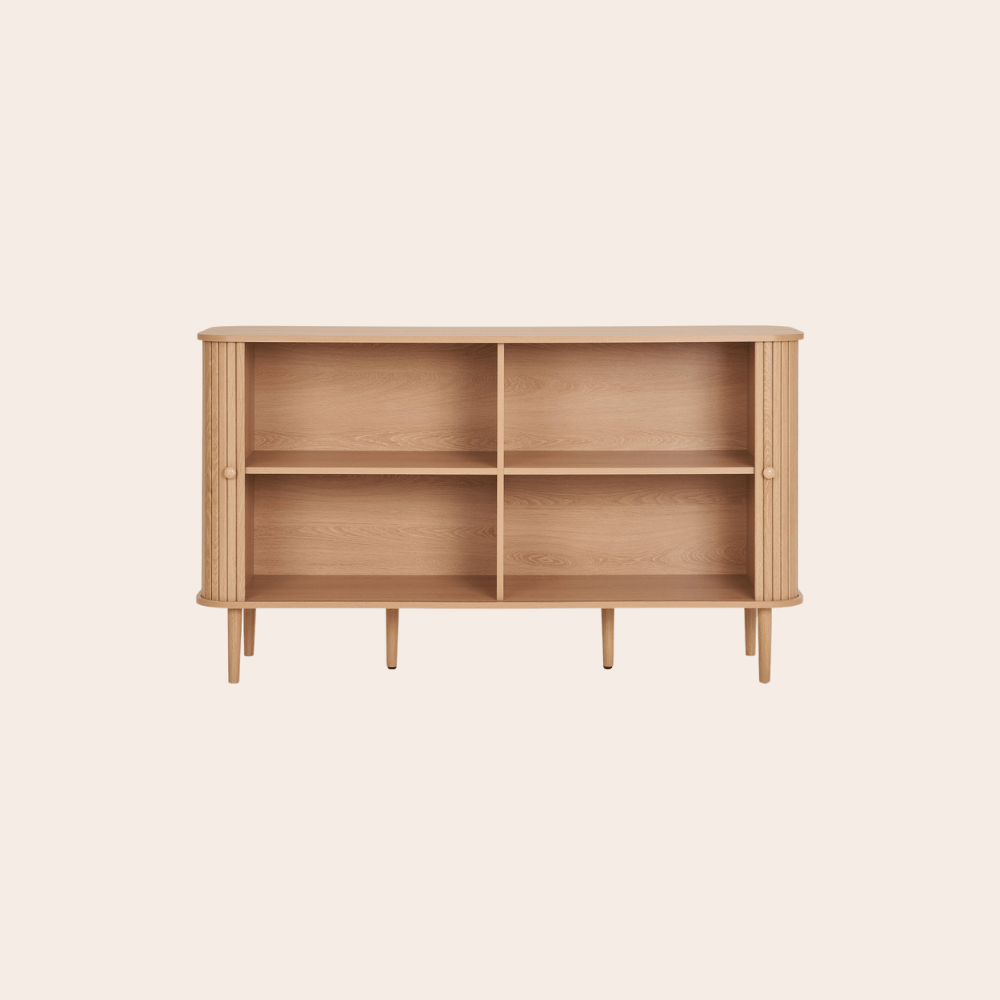 Dressoir in Licht Hout – Boho & Japandi Interieurstijl - 140 cm