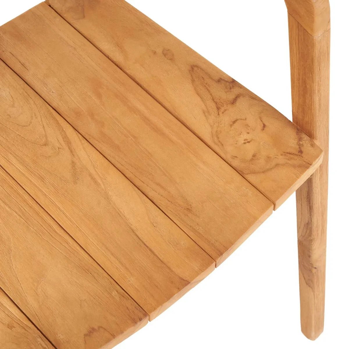 Houten Stoel van Teakhout - Buitenstoel - Handgemaakt - Studio Botanika