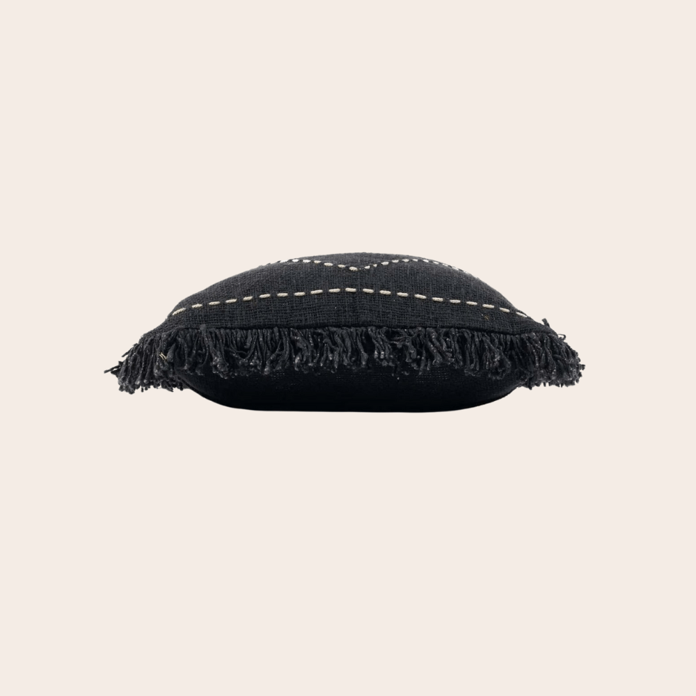 Tribal Kussenhoes Zwart met Wit Patroon – 50x50 cm – Boho Chic Sierkussen