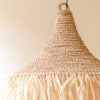Boho Raffia Lamp met Franjes
