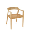 Lichte Houten Eetkamerstoel - Sungkai Hout - Japandi Boho Stijl - Studio Botanika