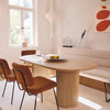 Licht Houten Ovale Eettafel van Mangohout 180 cm - Studio Botanika