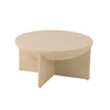 Ronde Witte Salontafel van Mangohout - Ø90cm - Studio Botanika