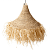 Boho Raffia Lamp met Franjes