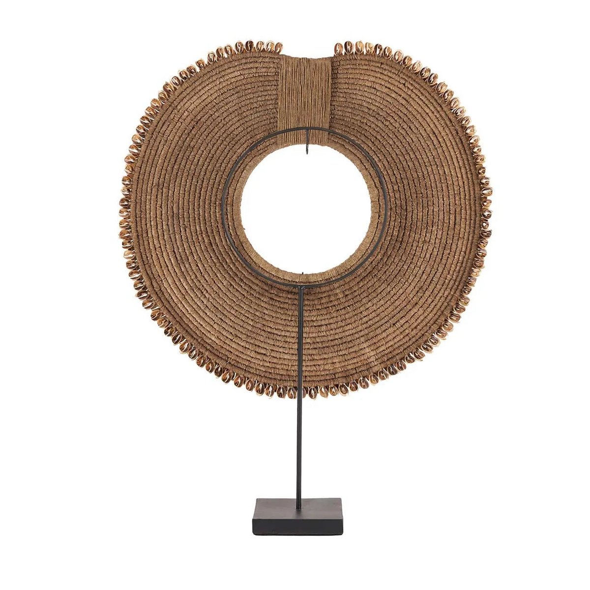 Boho Schelpen Decoratie op Standaard – Handgemaakte Tafeldecoratie 52 cm - Studio Botanika