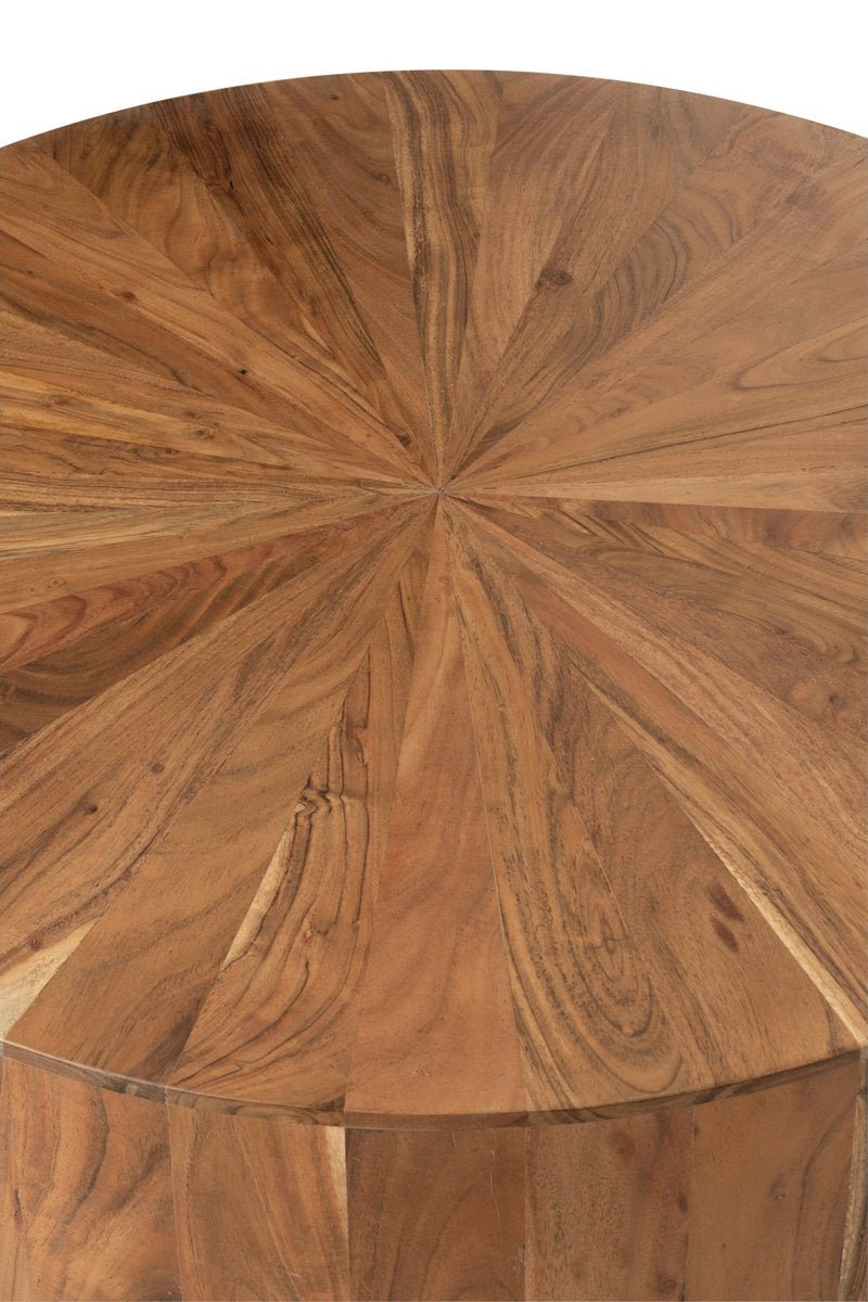 Ronde Salontafel van Warm Hout - 90cm - Studio Botanika
