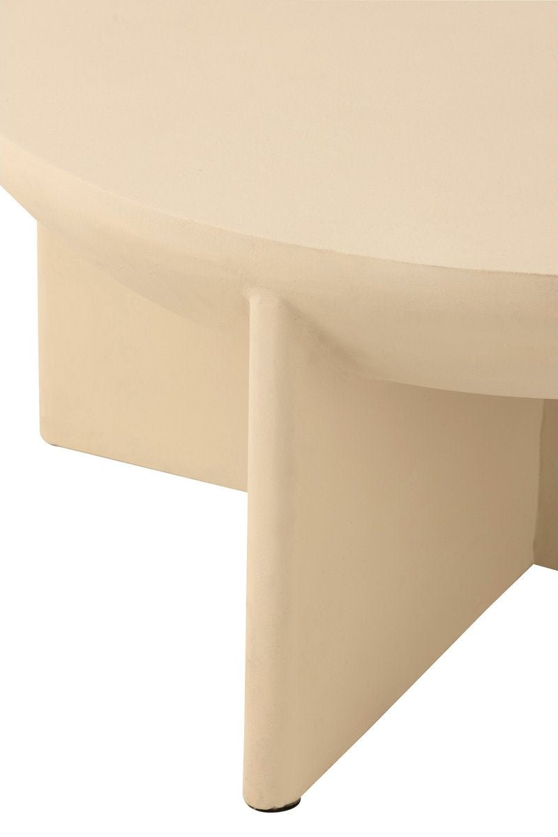 Ronde Witte Salontafel van Mangohout - Ø90cm - Studio Botanika