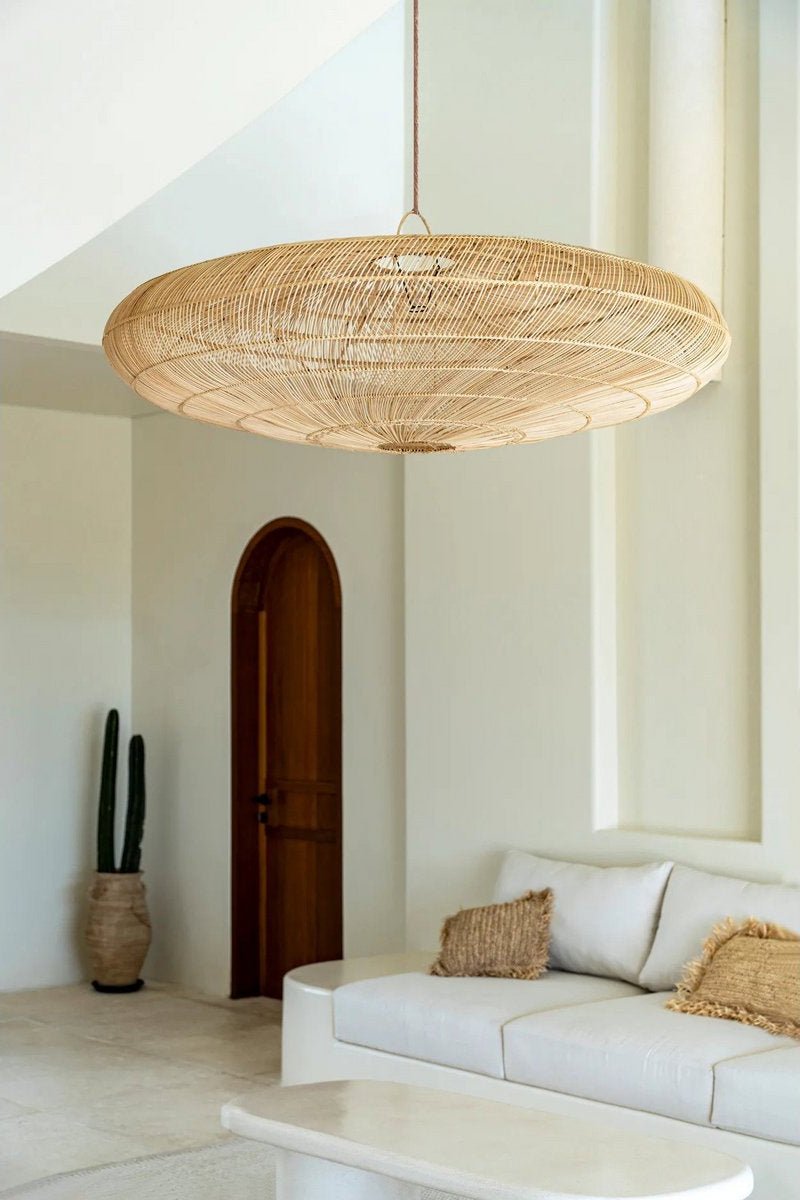 Ovale Rotan Hanglamp 150 cm | Boho Chic Stijl