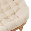 Rotan Sofa Met Wit Kussen - Rotan Bank Boho Stijl - Studio Botanika