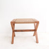 Houten Kruk met Geweven Zitvlak van Gerecycled Papier - Studio Botanika