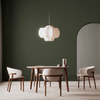 Design Eetkamerstoel – Massief Hout & Stof/Leer - Mela