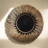 Boho Raffia Macramé Wanddecoratie - Zwart Naturel - Studio Botanika