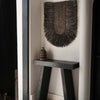Boho Wanddecoratie Halve Boog van Natuurlijk Gras – Zwartbruin 87 cm
