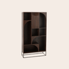 Bruine Houten Kast 168 cm – Duurzaam Mangohout – Japandi & Boho Design