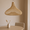 Rotan Druppelvormige Hanglamp - 120 cm