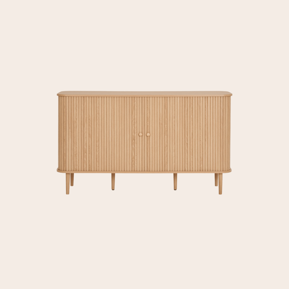 Dressoir in Licht Hout – Boho & Japandi Interieurstijl - 140 cm
