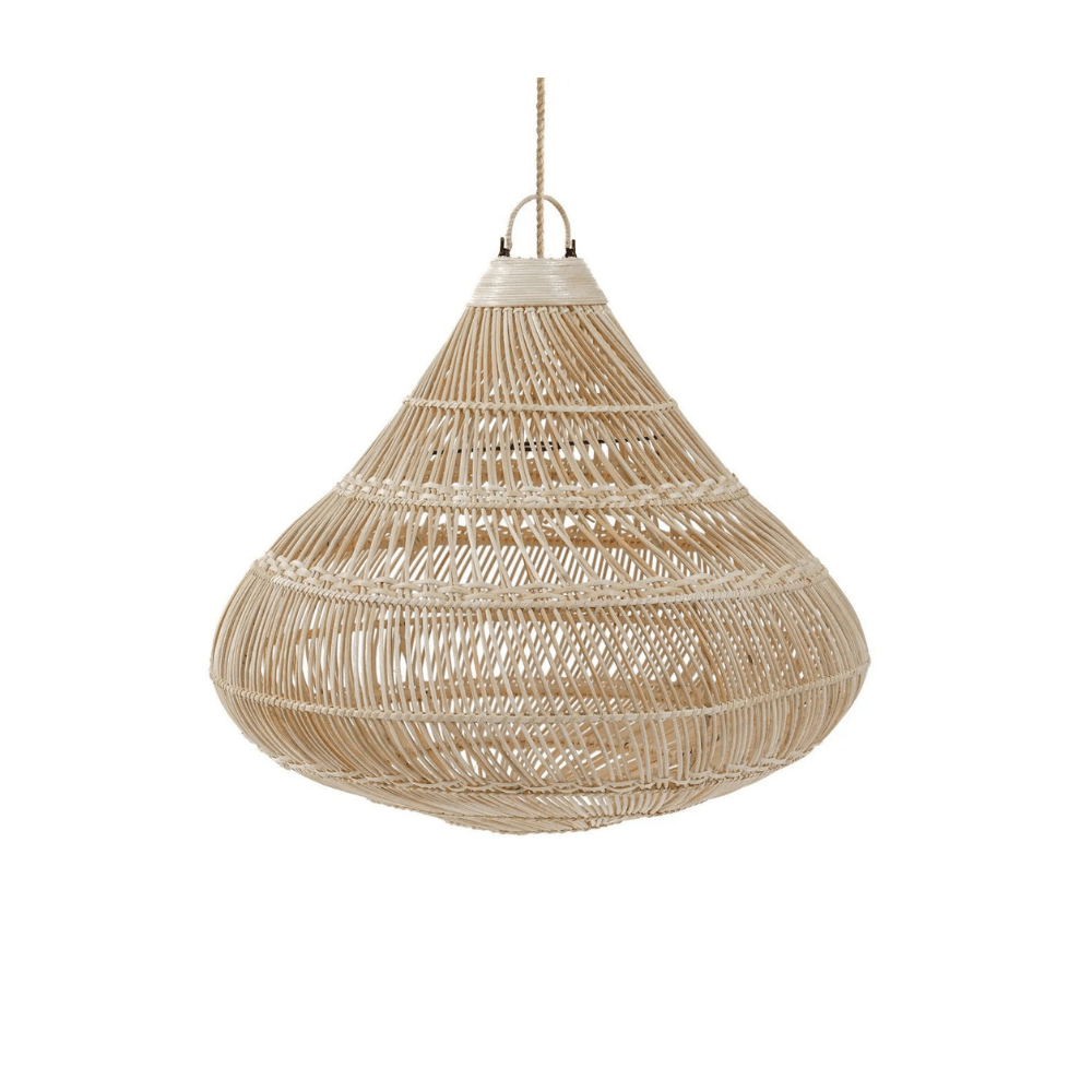 Druppel Rotan Hanglamp – Boho Hanglamp Naturel