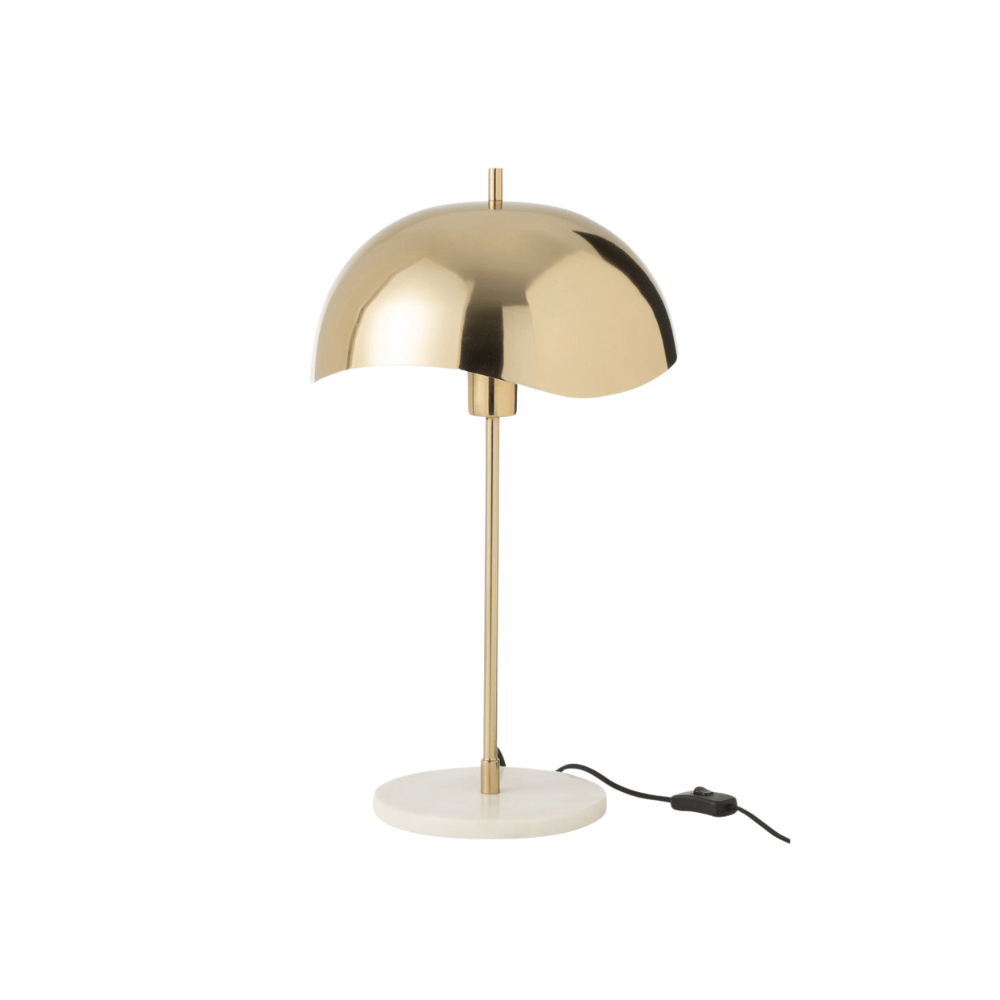 Gouden Tafellamp met marmer - 56cm
