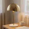 Gouden Tafellamp met marmer - 56cm