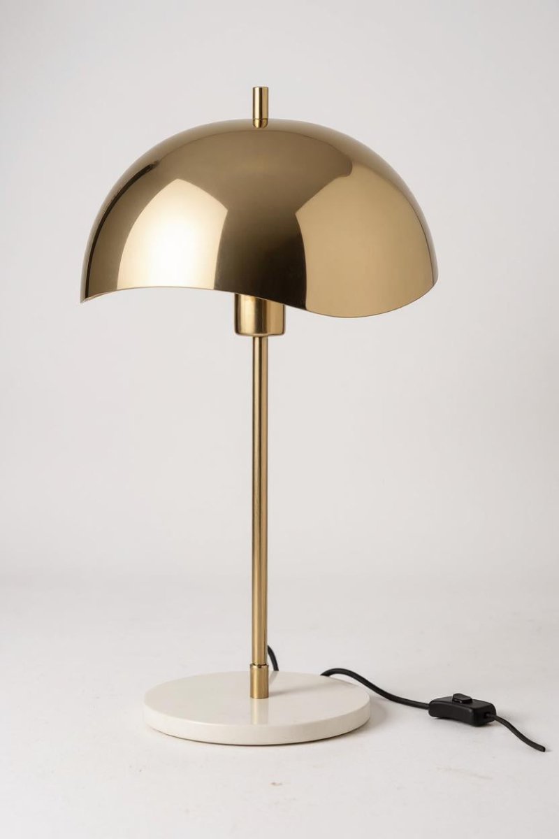 Gouden Tafellamp met marmer - 56cm - Studio Botanika