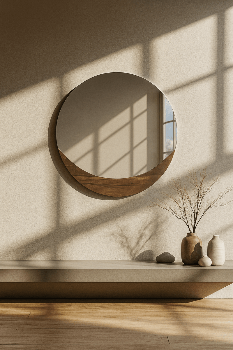 Design Maanspiegel van Massief Hout - Studio Botanika