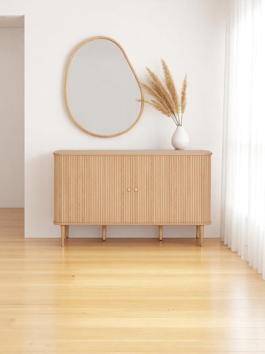 Dressoir in Licht Hout – Boho & Japandi Interieurstijl - 140 cm