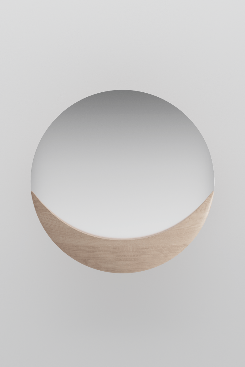Design Maanspiegel van Massief Hout - Studio Botanika