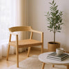 Lichte Houten Eetkamerstoel - Sungkai Hout - Japandi Boho Stijl - Studio Botanika