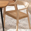 Lichte Houten Eetkamerstoel - Sungkai Hout - Japandi Boho Stijl - Studio Botanika