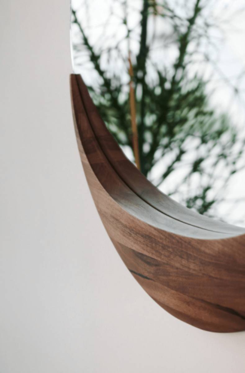 Design Maanspiegel van Massief Hout - Studio Botanika