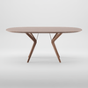 Ovale Eettafel van Massief Hout - Lakri