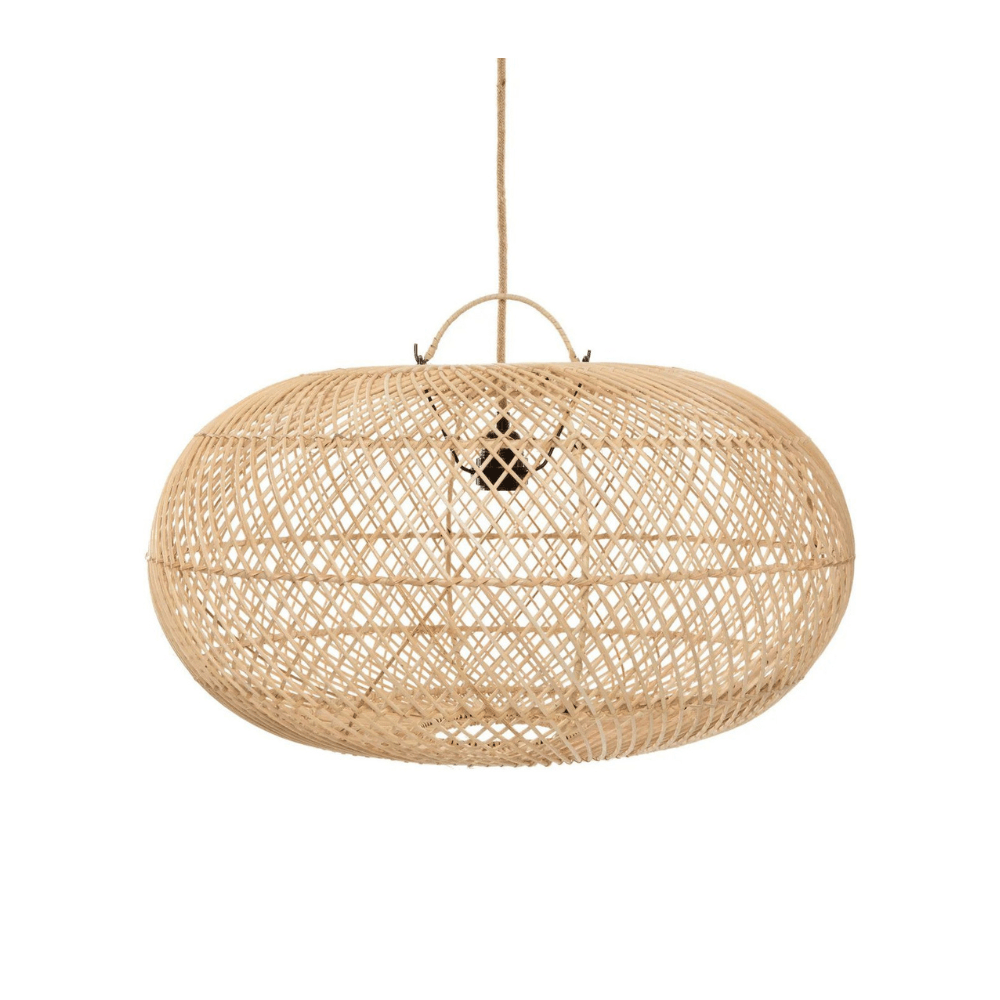 Ovale Rotan Hanglamp - L