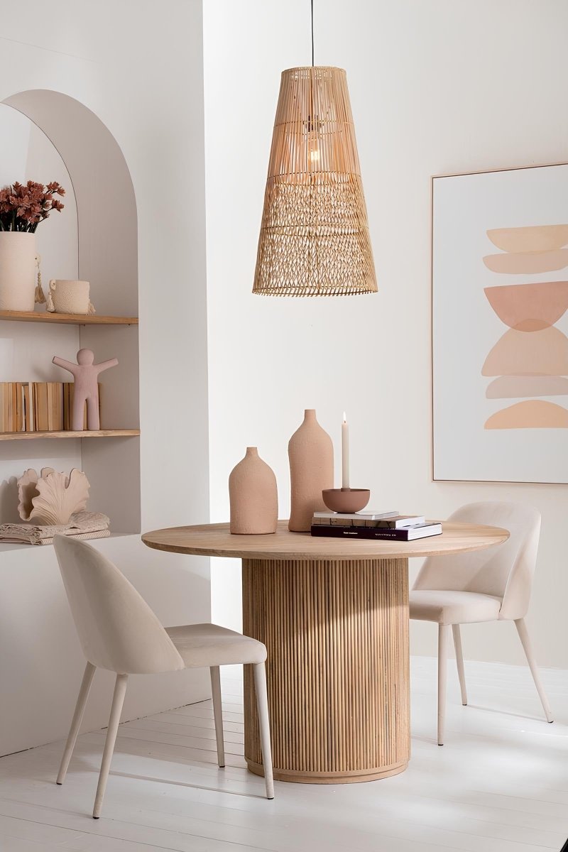Ronde Eettafel Mangohout Naturel Ø120cm - Studio Botanika