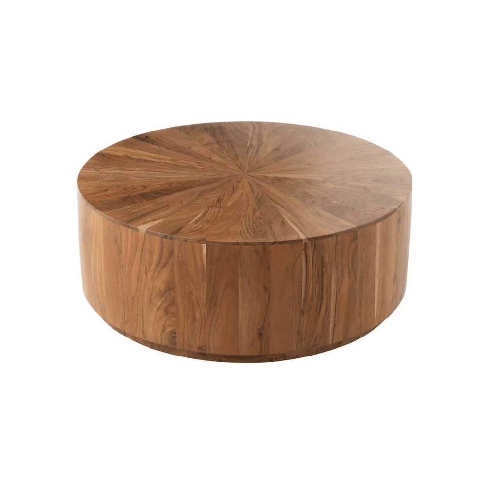 Ronde Salontafel van Warm Hout - 90cm - Studio Botanika