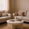 Ronde Witte Salontafel van Mangohout - Ø90cm - Studio Botanika