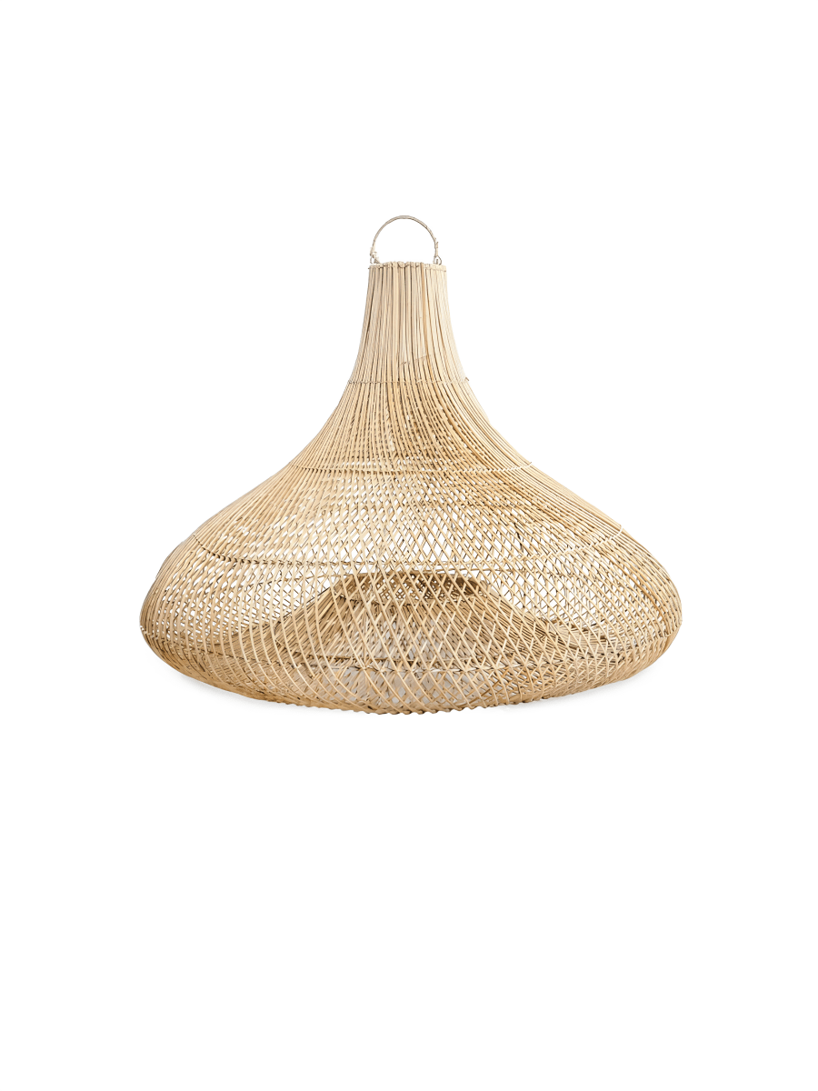 Rotan Druppelvormige Hanglamp - 120 cm