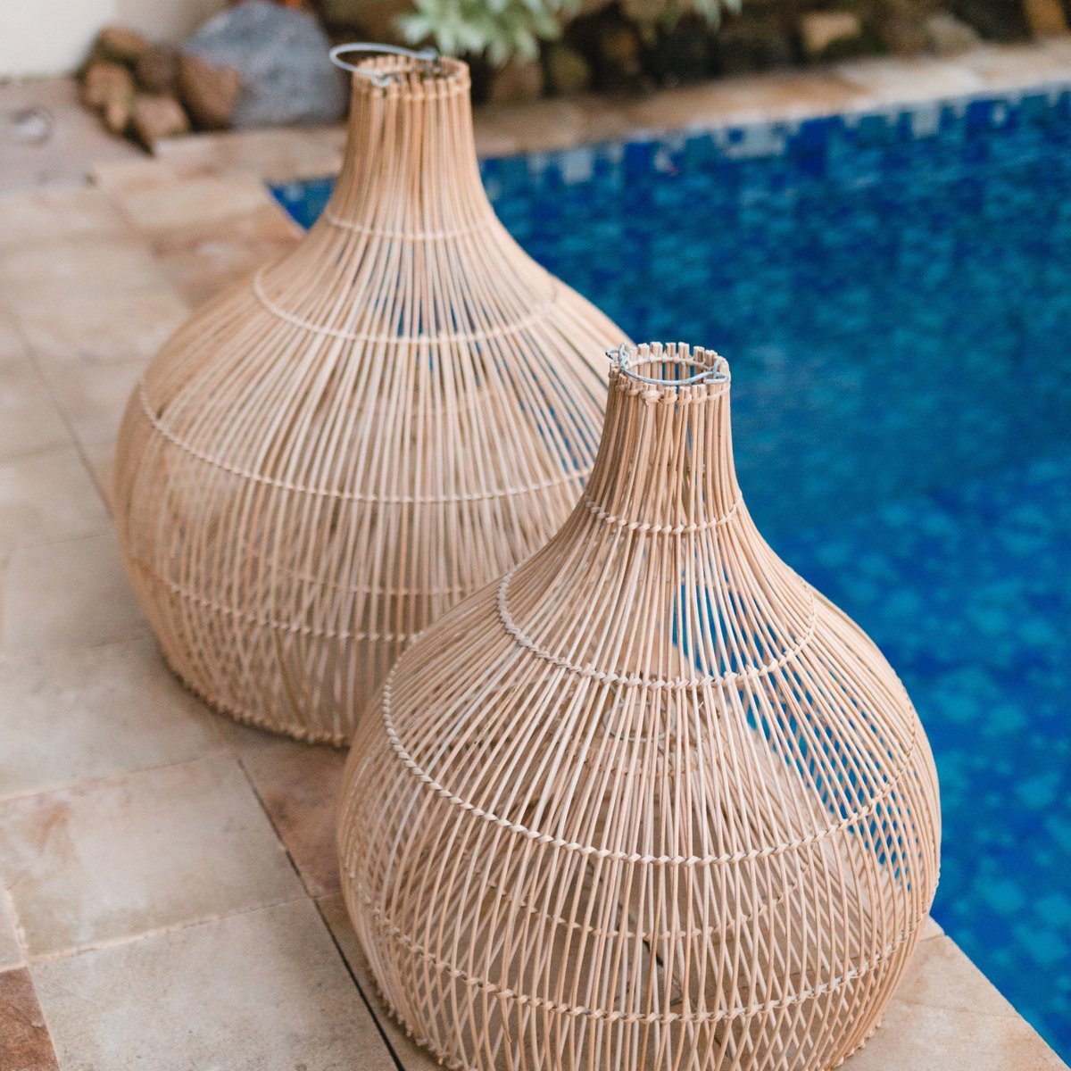 Rotan Hanglamp Lantaarn Vorm