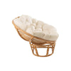 Rotan Sofa Met Wit Kussen - Rotan Bank Boho Stijl - Studio Botanika
