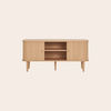 TV - meubel in Licht Hout – Boho & Japandi Interieurstijl - 113 cm